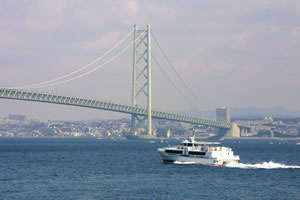 JA淡路日の出 管内の四季「明石海峡大橋の見える風景04」