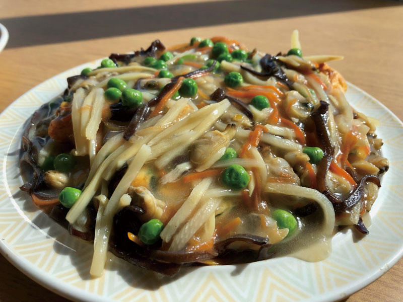 2024年5月のレシピ「カニ玉 春の野菜あんかけ」