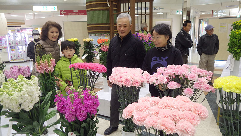 2018年2月のトピックス「淡路市切り花品評会／安賀さんら金賞」