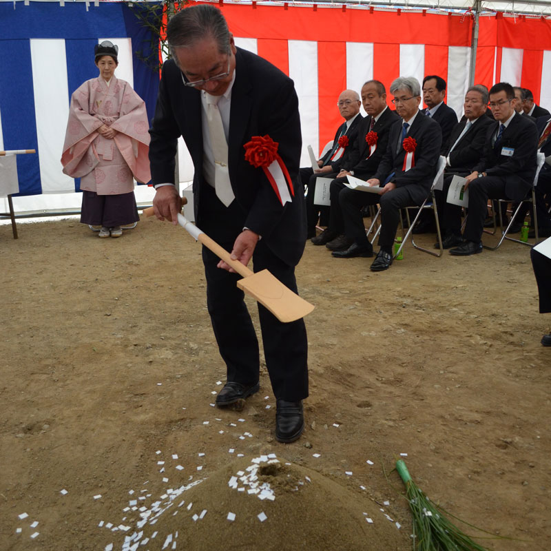 2019年11月のトピックス「水稲・野菜育苗施設の地鎮祭」