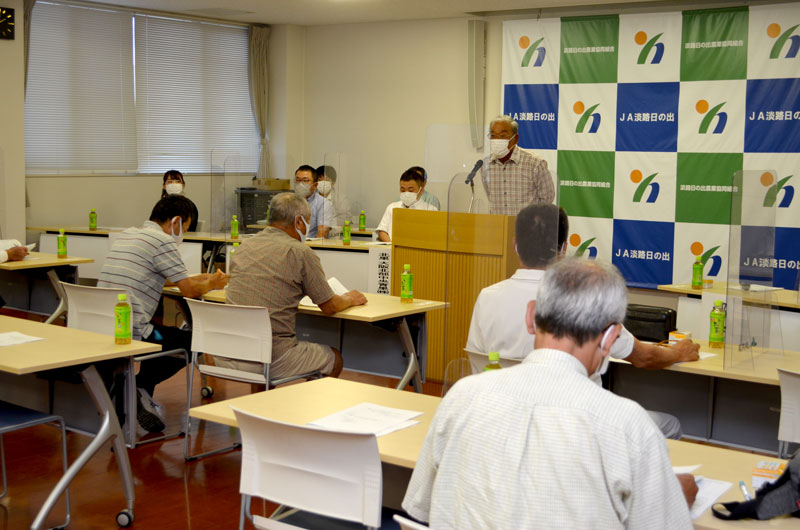 2022年7月のトピックス「あいさつする本田博部会長」